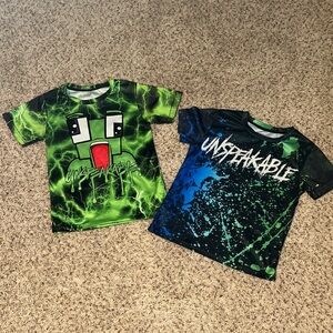 Set of two unspeakable dry fit material shirts. Size small.